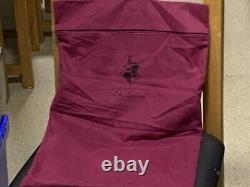 De Lamerie Heavily Encrusted Fleur De Lys Red Silver Plated Tray + Dust Bag 14