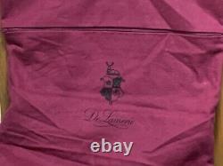 De Lamerie Heavily Encrusted Fleur De Lys Red Silver Plated Tray + Dust Bag 14
