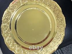 De Lamerie Royale Pat Heavily Encrusted Gilt Lay & Jewels Silver Plated Tray 14