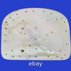 Decoration on mother of pearl solid silver plate knights decor in monogram armor