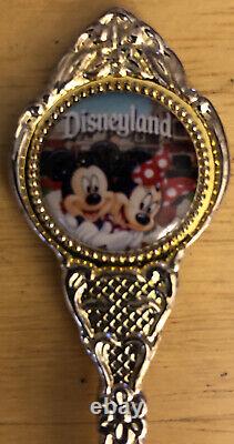 Disneyland Disney World Resort Collectible Silver Plated Spoon In Original Case