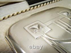 Divine WMF Art Nouveau Cigarette Case & Match Safe'Vesta' in Original Case
