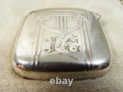Divine WMF Art Nouveau Cigarette Case & Match Safe'Vesta' in Original Case