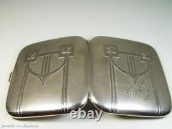 Divine WMF Art Nouveau Cigarette Case & Match Safe'Vesta' in Original Case