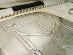 Divine WMF Art Nouveau Cigarette Case & Match Safe'Vesta' in Original Case
