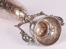 Dutch Antique Fine Silver-Plated Marriage Wager Cup