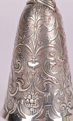 Dutch Antique Fine Silver-Plated Marriage Wager Cup