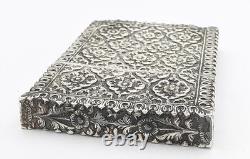 ELKINGTON & CO INDIAN STYLE SILVER PLATE CALLING CARD CASE c1870