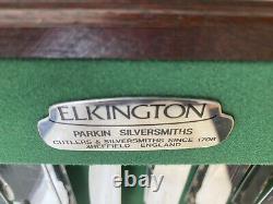 ELKINGTON & Co SILVER PLATED CUTLERY IN ORIGINAL BOX Set Of 8s