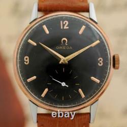 Early 1939' Original Omega Gold Plated Bezel Manual Wind Cal 30t2 Gents Watch