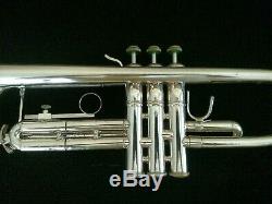 Early 1990's Silver Plated Bach TR-200 Step-Up Trumpet with Original Case