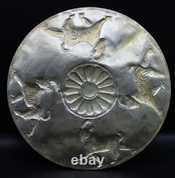 Early 19th C Near Eastern White Metal Geman Silver Antique plate