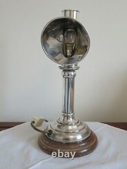 Early 20th Century Converted To Electric Silver Plated Students Desk Lamp