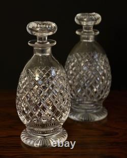 Early 20thc Hukin & Heath Silver Plate & Cut Glass 2-bottle Mechanical Tantalus
