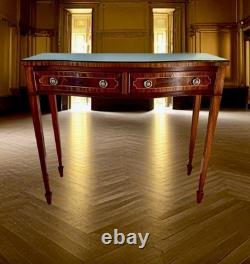 Edwardian Inlaid Cutlery Side Table/Buffet. Mapping&Webb Silver plated Cutlery