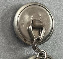 Edwardian Reverse Painted Intaglio Essex Crystal Mother-of-Pearl Cufflink Horse