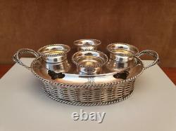Eggbox, Basket, Silver Metal, England, early 20th century