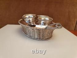 Eggbox, Basket, Silver Metal, England, early 20th century
