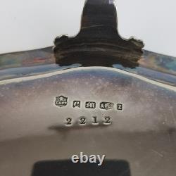 Elkington & Co Silver Plated Footed Salver Tray Engraved 2212 Antique 26cm