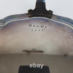 Elkington & Co Silver Plated Footed Salver Tray Engraved 2212 Antique 26cm