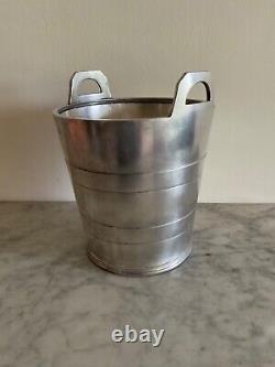 Elkington Ice Bucket Art Deco Silver Plated British Transport Commission Hotels