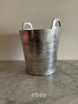 Elkington Ice Bucket Art Deco Silver Plated British Transport Commission Hotels