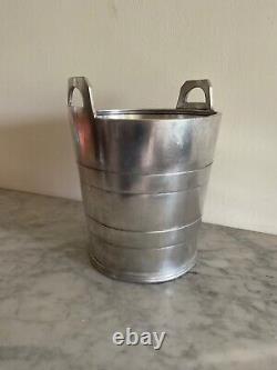 Elkington Ice Bucket Art Deco Silver Plated British Transport Commission Hotels