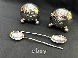 Elkington Silver Plated Cruet Set? In Style Of Christopher Dresser? England 1903