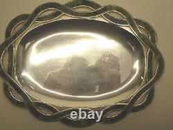 Emilia Los Castillo Taxco Mexico Silverplated Sugar Creamer Tray Vintage Parrots