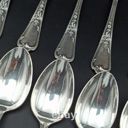Ercuis 12 Silver Plated Table Spoons Model Dubarry / Du Barry