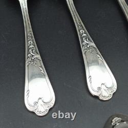 Ercuis 12 Silver Plated Table Spoons Model Dubarry / Du Barry