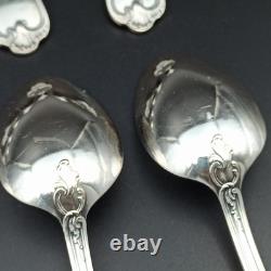 Ercuis 12 Silver Plated Table Spoons Model Dubarry / Du Barry