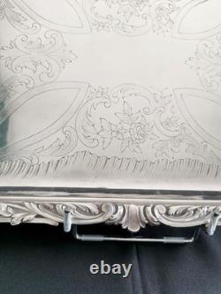 Ercuis Large Silver-Plated Bronze Tray Circa 1880 Excellent Condition