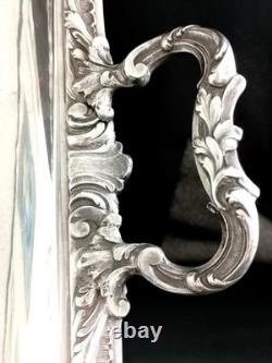 Ercuis Large Silver-Plated Bronze Tray Circa 1880 Excellent Condition