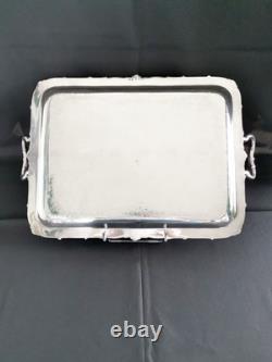 Ercuis Large Silver-Plated Bronze Tray Circa 1880 Excellent Condition