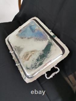 Ercuis Large Silver-Plated Bronze Tray Circa 1880 Excellent Condition