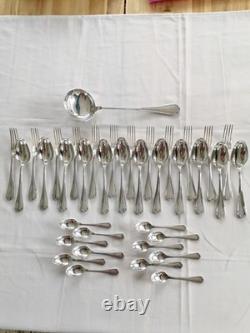 Ercuis Sully Silver Plated Cutlery Set In Perfect Condition 37 Pieces