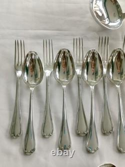 Ercuis Sully Silver Plated Cutlery Set In Perfect Condition 37 Pieces