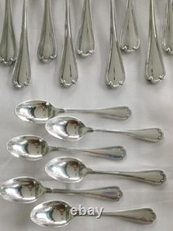 Ercuis Sully Silver Plated Cutlery Set In Perfect Condition 37 Pieces