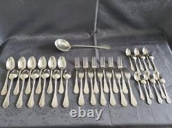 Ercuis Trianon Cutlery Set 37 Pieces Silver Plated Excellent Condition