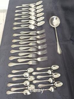 Ercuis Trianon Cutlery Set 37 Pieces Silver Plated Excellent Condition