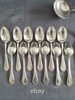 Ercuis Trianon Cutlery Set 37 Pieces Silver Plated Excellent Condition