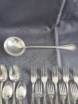 Ercuis Trianon Cutlery Set 37 Pieces Silver Plated Excellent Condition