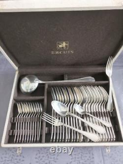 Ercuis Trianon Cutlery Set 37 Pieces Silver Plated Excellent Condition