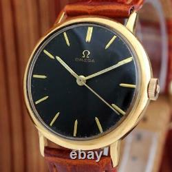 Excellent Omega 1964' Gold Plated Manual Wind Original Vintage Gents Watch