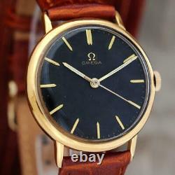 Excellent Omega 1964' Gold Plated Manual Wind Original Vintage Gents Watch