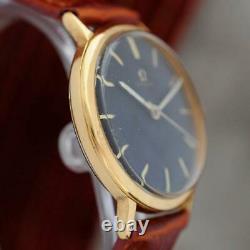 Excellent Omega 1964' Gold Plated Manual Wind Original Vintage Gents Watch