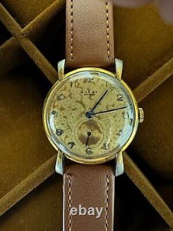 Excellent WW2 Era Lusina Geneve Suisse Made Vintage Gents Watch With Patina