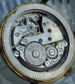Excellent WW2 Era Lusina Geneve Suisse Made Vintage Gents Watch With Patina