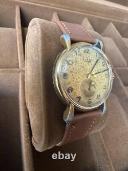 Excellent WW2 Era Lusina Geneve Suisse Made Vintage Gents Watch With Patina